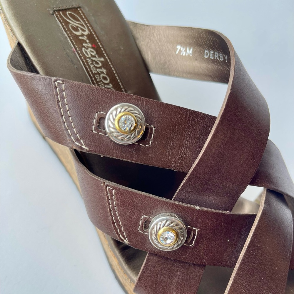 Brighton Sandal -Derby Cork Wedge- 7.5 - Picture 4 of 8